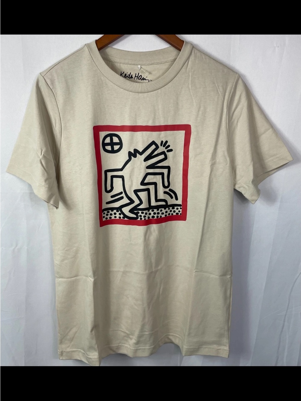 Keith Haring Cream Short-Sleeve Graphic Tee